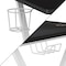 Flash Furniture 37.25 H, 51.5 W X Engineered Wood: Medium Density Fiberboard, Steel, Black/White NAN-RS-G1031-BK-WH-GG - alternate 4